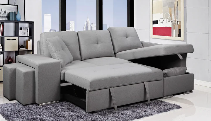 GEORGE SLEEPER SECTIONAL – GREY